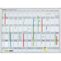 Jahresplaner JetKalender, Planungstafel, 12 Monate, 1200 x 900 mm, hellgrau FRANKEN JK1203