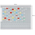 T-Kartentafel, 16 Träger, 35 Schlitze, Kunststoff, für T-Karten Gr. 2, grau   Val-Rex FRANKEN PV1015 FRANKEN PV1015 Val-Rex
