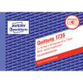 Quittung MwSt. separat ausgewiesen, A6 quer, selbstdurchschreibend, 2x40 Blatt AVERY ZWECKFORM 1735 ZWECKFORM 1735 m,Mwst Nachw,