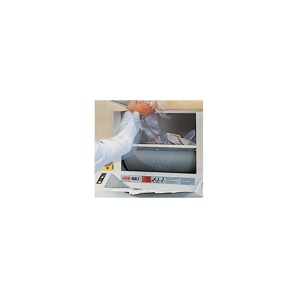 Aktenvernichter Powerline 450.2, Partikelschnitt 3,9x40mm, P4, lichtgrau HSM 1503154 HSM 1503154  450.2  3,9x50