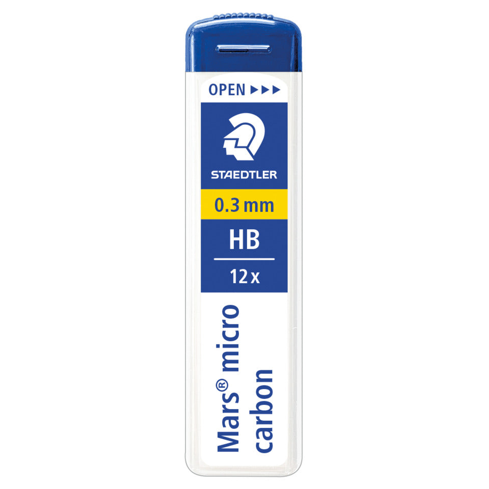 Feinmine Mars® micro carbon 250 HB, 0,3 mm, schwarz, 12 Stück STAEDTLER 250 03-HB STAEDTLER 25003-HB 12St