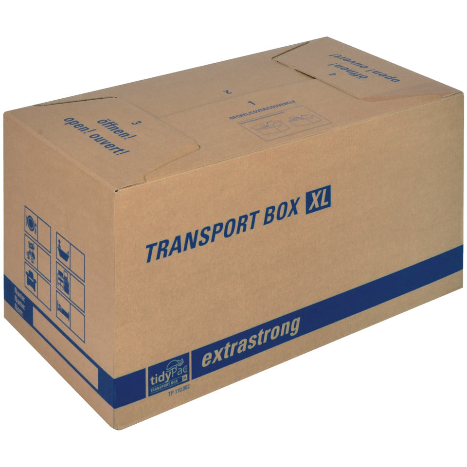 Transportbox XL, 650 x 350 x 370 mm, braun TIDYPAC 30000926 TIDYPAC 30000926 68x35x35,5cm