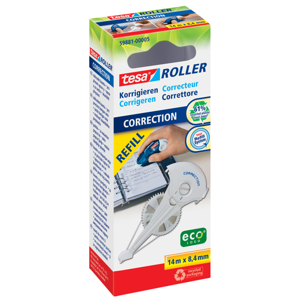 Korrekturroller ecoLogo® Nachfüllkassette, 8,4mmx14m TESA 59881-00005-05 TESA 59881-00005-05 8,4 mm