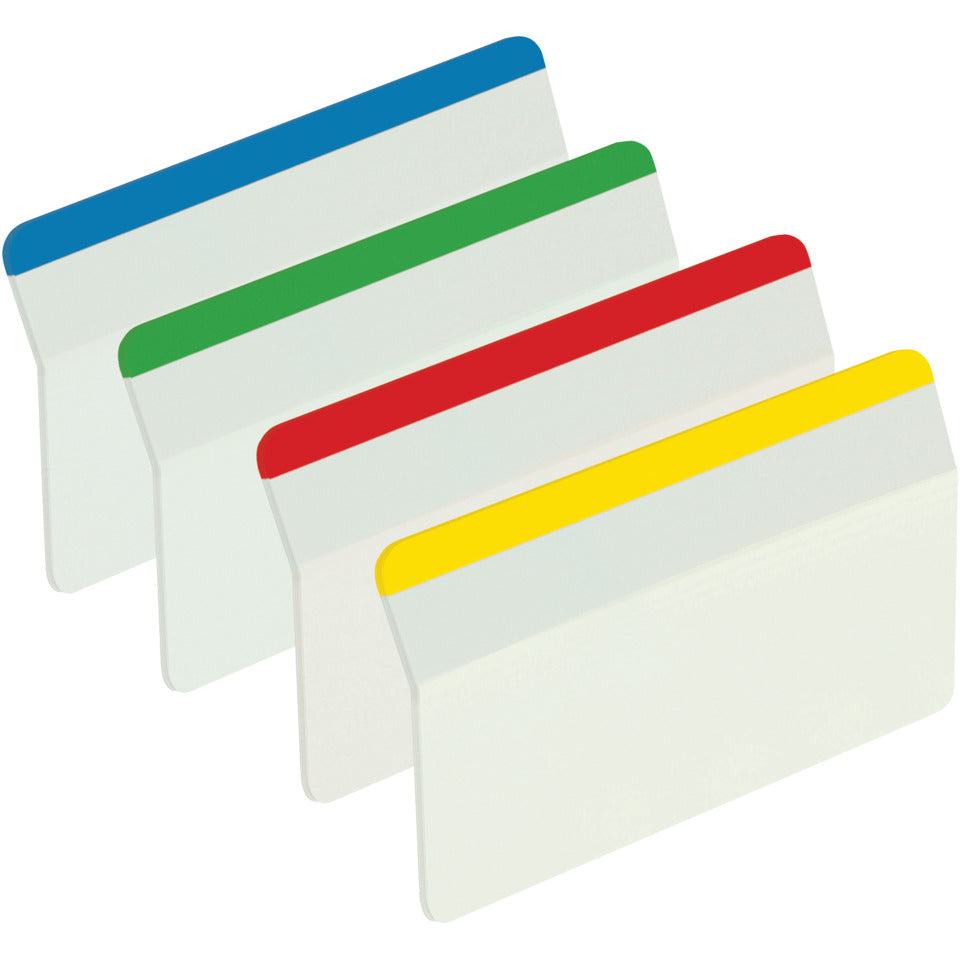 Haftmarker Index Strong, 50,8 x 38 mm, blau, grün, rot, gelb, 4 x 6 Haftstreifen POST-IT I686-A1 POST IT I686-A1 Strong sort.
