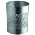 Papierkorb METALL rund 15 P, Stahl, 165 mm Perforationsring, rund, 15l, silbermetallic DURABLE 3310 23 DURABLE 3310 23 /A29000351