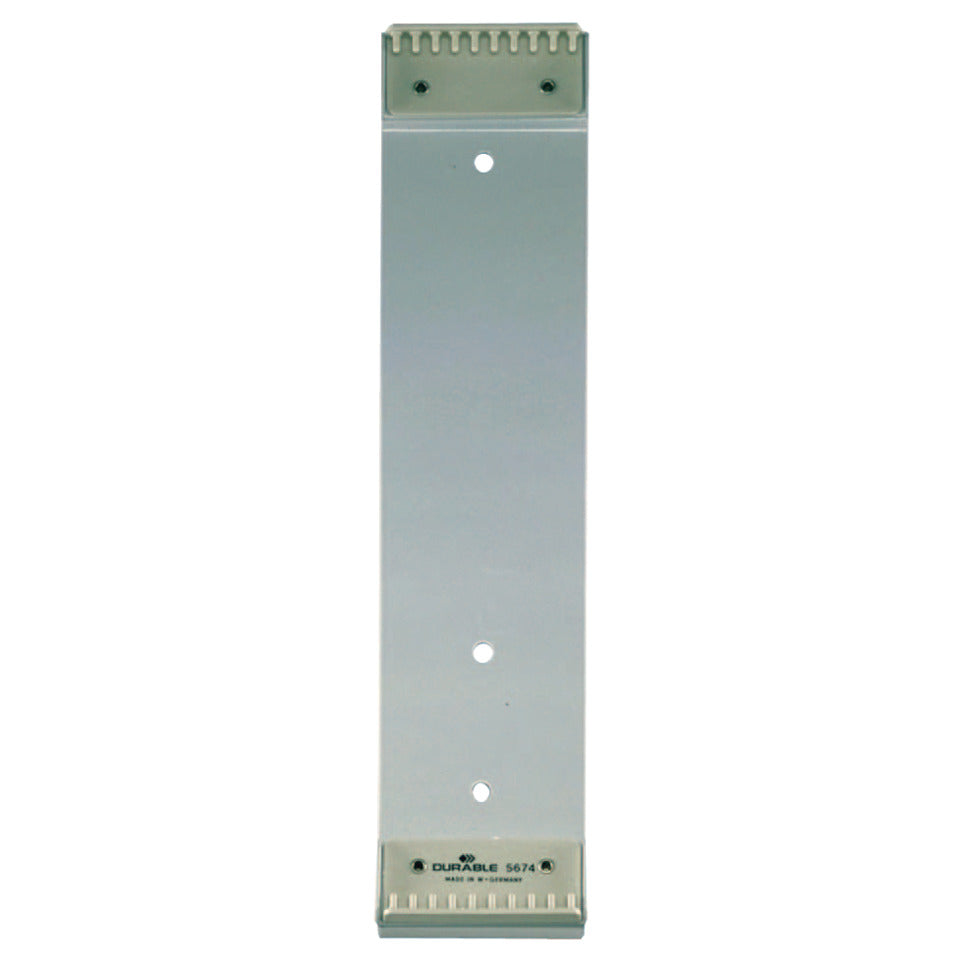 Wandhalterung für 10 Tafeln, 73x322mm, grau DURABLE 5674 10 DURABLE 5674 10  73x322 mm