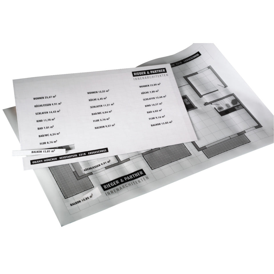 Transparente, selbstklebende Folien, A4, einseitig beschichtet, 25 Blatt AVERY ZWECKFORM 3482