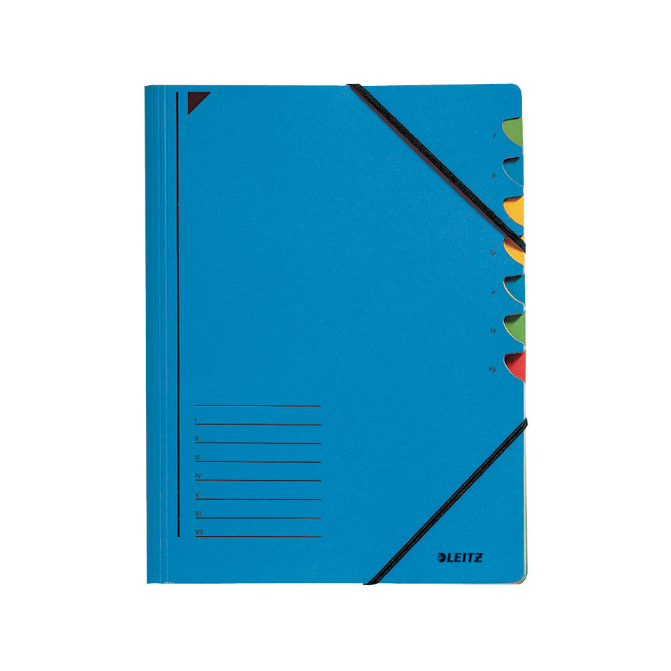 Ordnungsmappe, A4, Karton, 7 Fächer, blau LEITZ 3907-00-35 LEITZ 3907-00-35 Karton