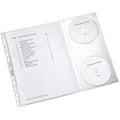 Prospekthülle, A4, PP, genarbt, 5 Stück, farblos LEITZ 4761-30-03 LEITZ 4761-30-03 m.CD Klappe