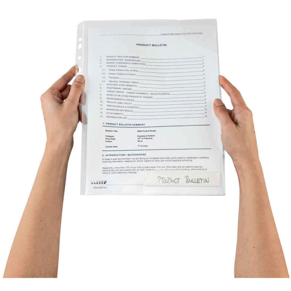 Hülle CombiFile, A4, PP, 5 Stück, glasklar LEITZ 4730-00-02