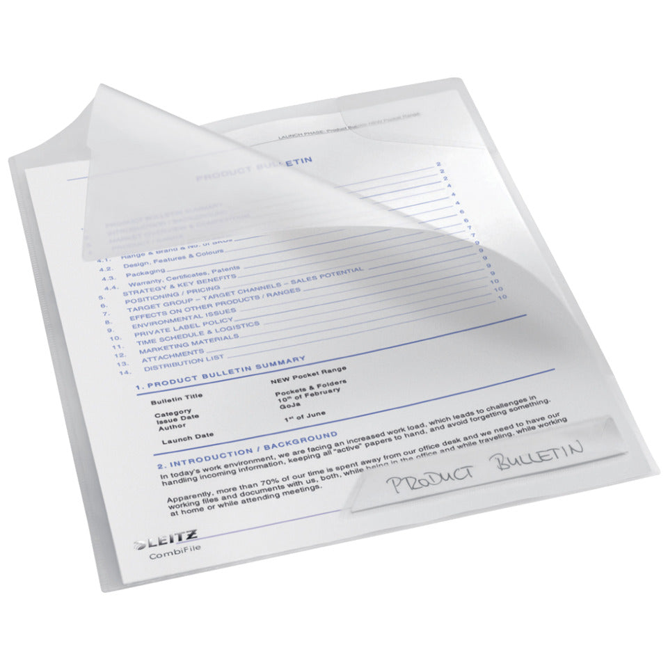 Hülle CombiFile, A4, PP, 5 Stück, glasklar LEITZ 4730-00-02