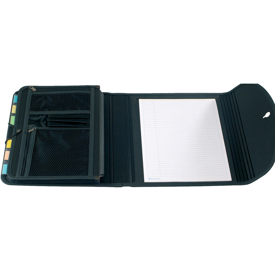 Fächermappe Exafolio mit Notizblock und Tasche, 6 Fächer, A4 schwarz EXACOMPTA 55834E EXACOMPTA 55834E Exactive