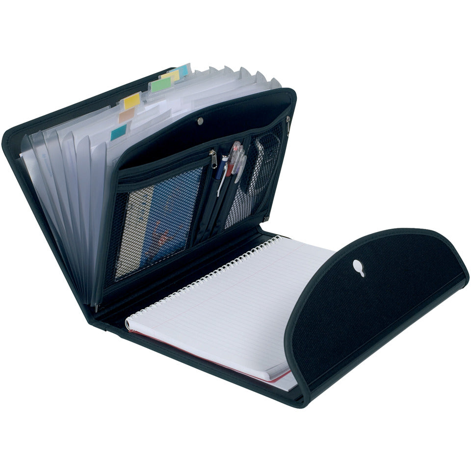Fächermappe Exafolio mit Notizblock und Tasche, 6 Fächer, A4 schwarz EXACOMPTA 55834E EXACOMPTA 55834E Exactive