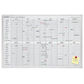 Planungstafel JetKalender, 24 Positionen, 900 x 600 mm, hellgrau FRANKEN JK710