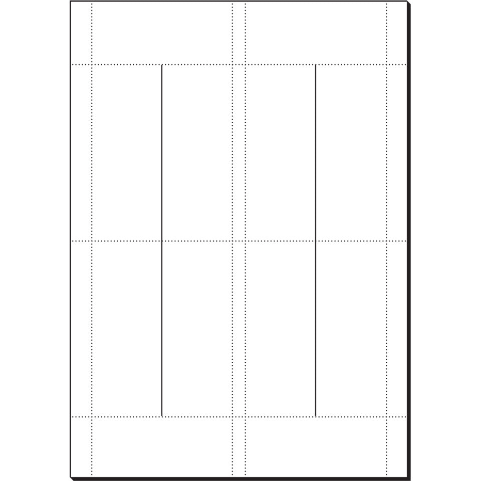 Tischkarte, 95x42,5mm, 185g/m², 80 Stück, weiß SIGEL DP046 SIGEL DP046 20BL
