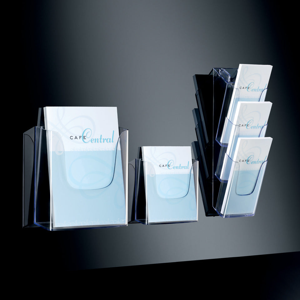 Wand-Prospekthalter Acryl, A4, 3 Fächer, transparent SIGEL LH135 SIGEL LH135 Wand Acryl