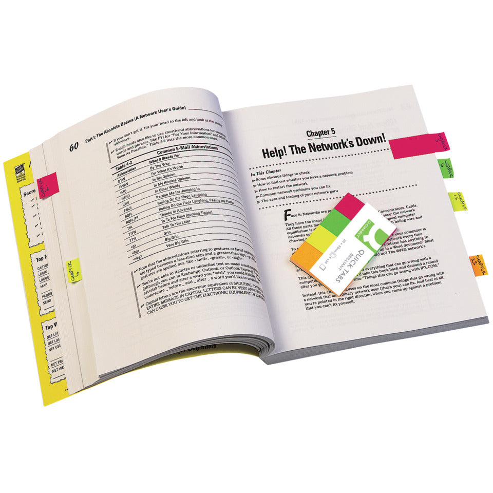 Haftmarker, 4x50 Blatt, 20x50mm, sortiert Q-CONNECT KF01226