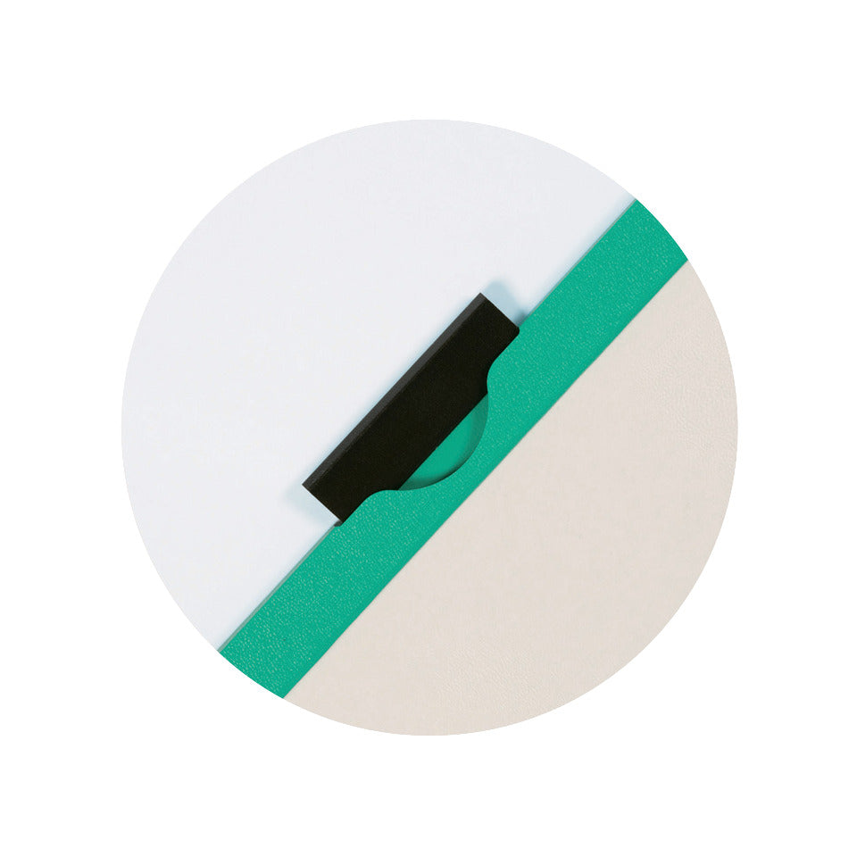 Klemmmappe, A4, transparent, grün Q-CONNECT KF00464 Q-CONNECT KF00464 Metallclip