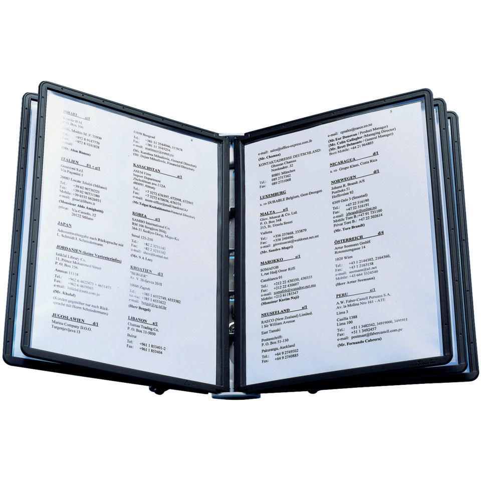 Sichttafelsystem SHERPA® soho Display System table 5, anthr./gr, 263x340x75mm DURABLE 5540 01 DURABLE 5540 01 mit Tafeln