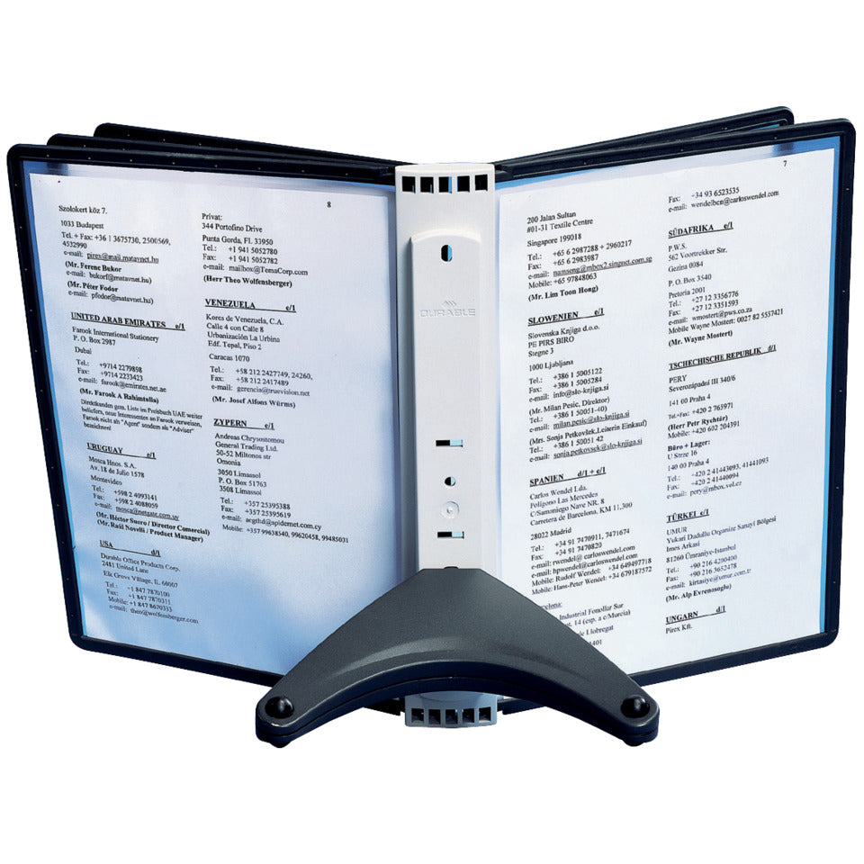 Sichttafelsystem SHERPA® soho Display System table 5, anthr./gr, 263x340x75mm DURABLE 5540 01 DURABLE 5540 01 mit Tafeln