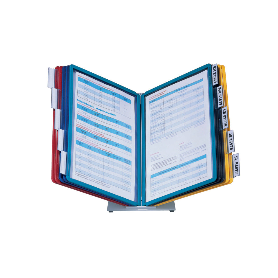 Tischständer VARIO® table 10, sortiert DURABLE 5570 00 DURABLE 5570 00 mit Tafeln