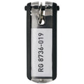 Schlüsselanhänger KEY CLIP, Kunststoff, 70 x 25 mm, schwarz, 6 Stück DURABLE 1957 01 DURABLE 1957 01 6ST KEY CLIP