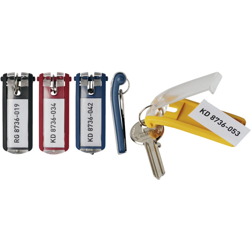 Schlüsselanhänger KEY CLIP, Kunststoff, 70 x 25 mm, schwarz, 6 Stück DURABLE 1957 01 DURABLE 1957 01 6ST KEY CLIP