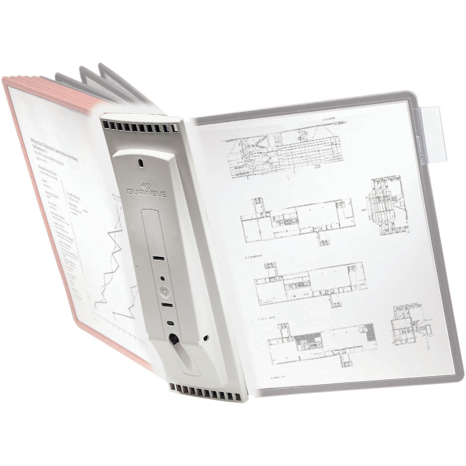 Wandhalter SHERPA® wall module 10, grau DURABLE 5621 10 DURABLE 5621 10  für 10 Tafeln