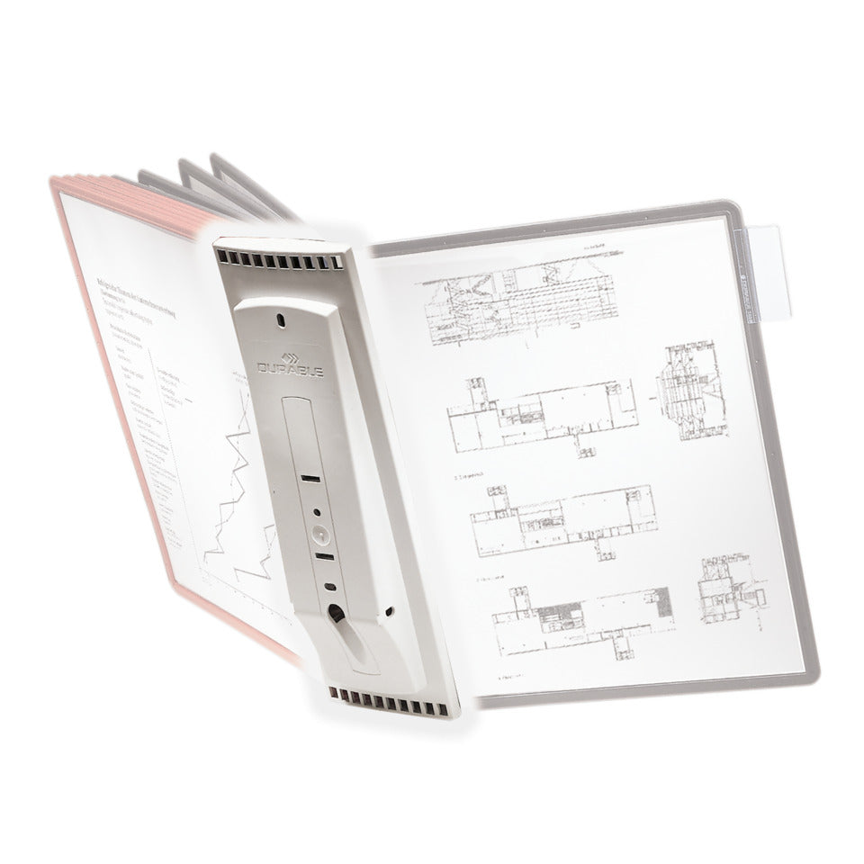 Wandhalter SHERPA® wall module 10, grau DURABLE 5621 10 DURABLE 5621 10  für 10 Tafeln