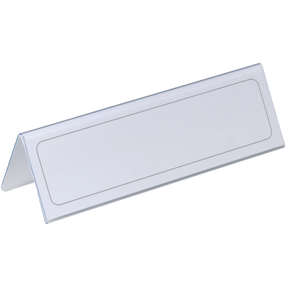 Tischnamensschild, 122x210mm, 25 Stück, transparent DURABLE 8052 19 DURABLE 8052 19 122x210mm