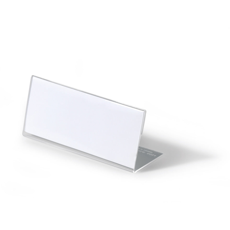 Tischschild, 63x150mm, 10 Stück, transparent DURABLE 8054 19 DURABLE 8054 19 61x150mm
