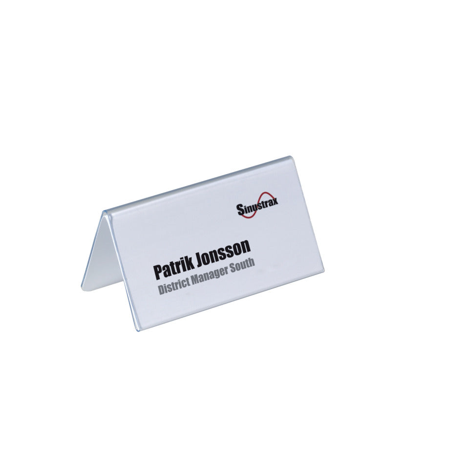 Tischschild, 63x150mm, 10 Stück, transparent DURABLE 8054 19 DURABLE 8054 19 61x150mm