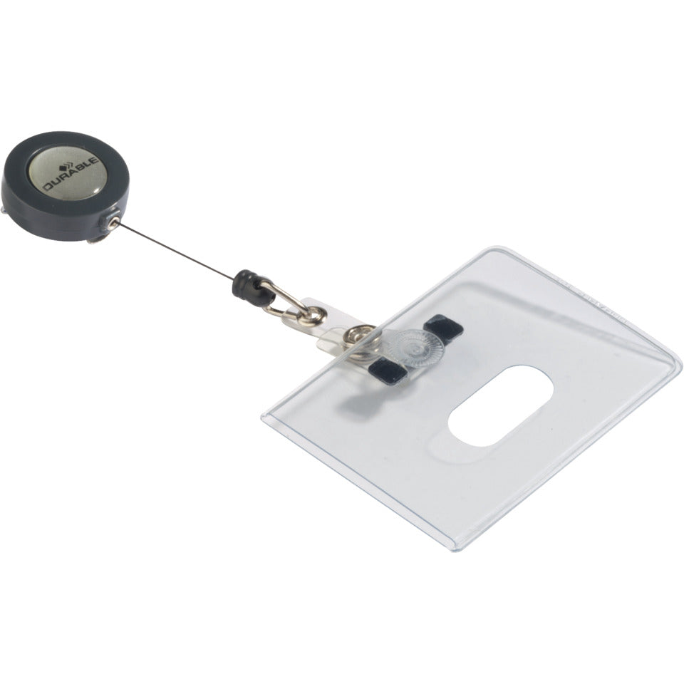 Namensschild mit Ausweiskartenhalten, transparent, 85 x 54 mm, 10 Stück DURABLE 8016 19 DURABLE 8016 19  10St