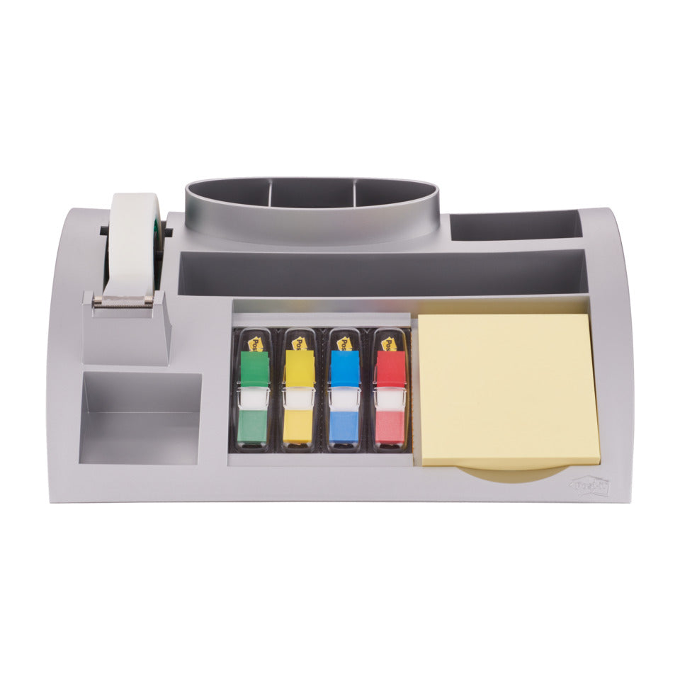 Tisch-Organizer, silbermetallic, gefüllt, 256 x 68 x 168 mm POST-IT C50 POST IT C50