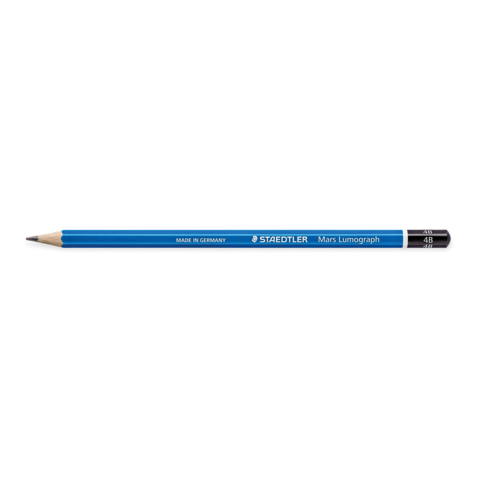 Bleistift Mars® Lumograph® 4B, blau STAEDTLER 100-4B