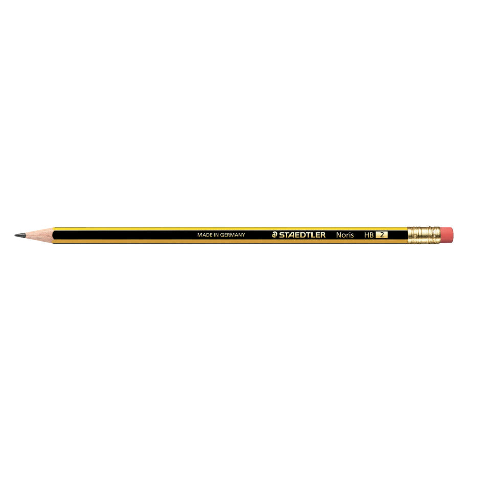 Bleistift Noris® mit Radierer, HB STAEDTLER 122-HB STAEDTLER 122-HB 2 mit Radierer