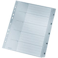 Plastikregister 1-5, A4, PP, 5 Blatt, grau LEITZ 1283-00-85 LEITZ 1283-00-85 Plastik 5tlg.