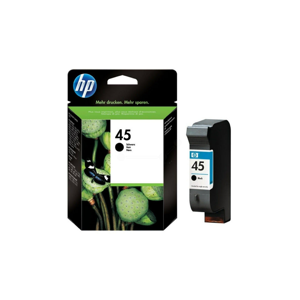 Inkjetpatrone Nr. 45, ca. 930 Seiten, schwarz HP 51645AE HP 51645AE 42ml