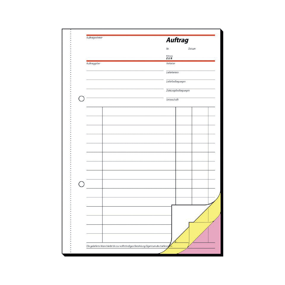 Auftragsbuch, A5, 3x40 Blatt SIGEL SD002