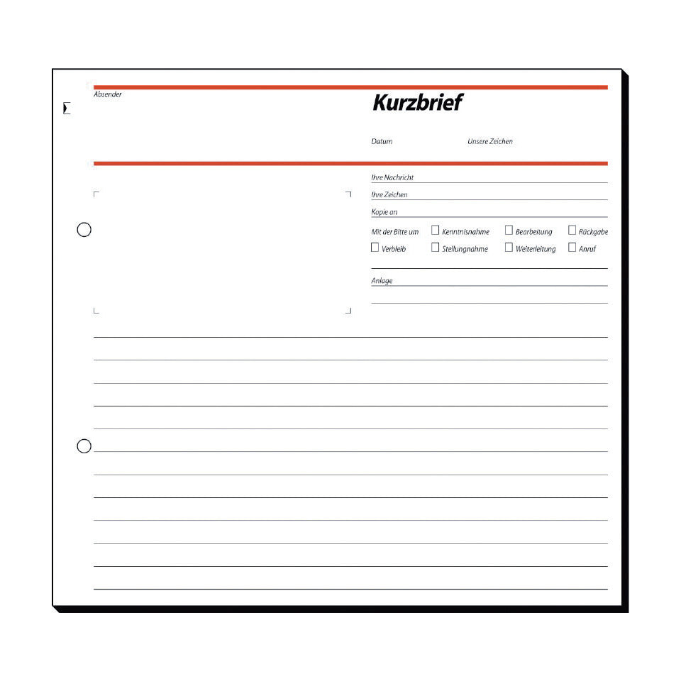 Kurzbrief 2/3 A4, 50 Blatt SIGEL SD009 SIGEL SD009 50Bl/SD