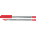 Kugelschreiber Tops 505, Kappenmodell, M, rot, Farbe des Schaftes: transparent SCHNEIDER SN150602 SCHNEIDER SN150602 Einweg