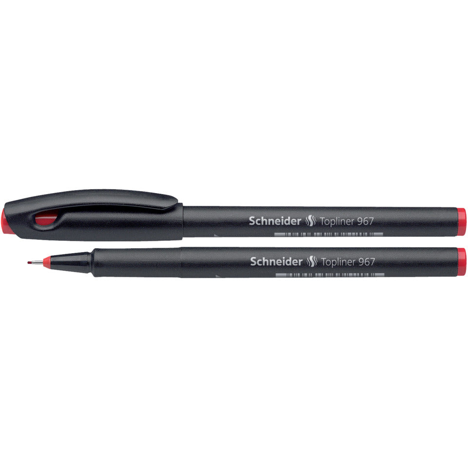 Fineliner Topliner 967, 0,4 mm, rot SCHNEIDER SN9672 SCHNEIDER SN9672 0,4mm