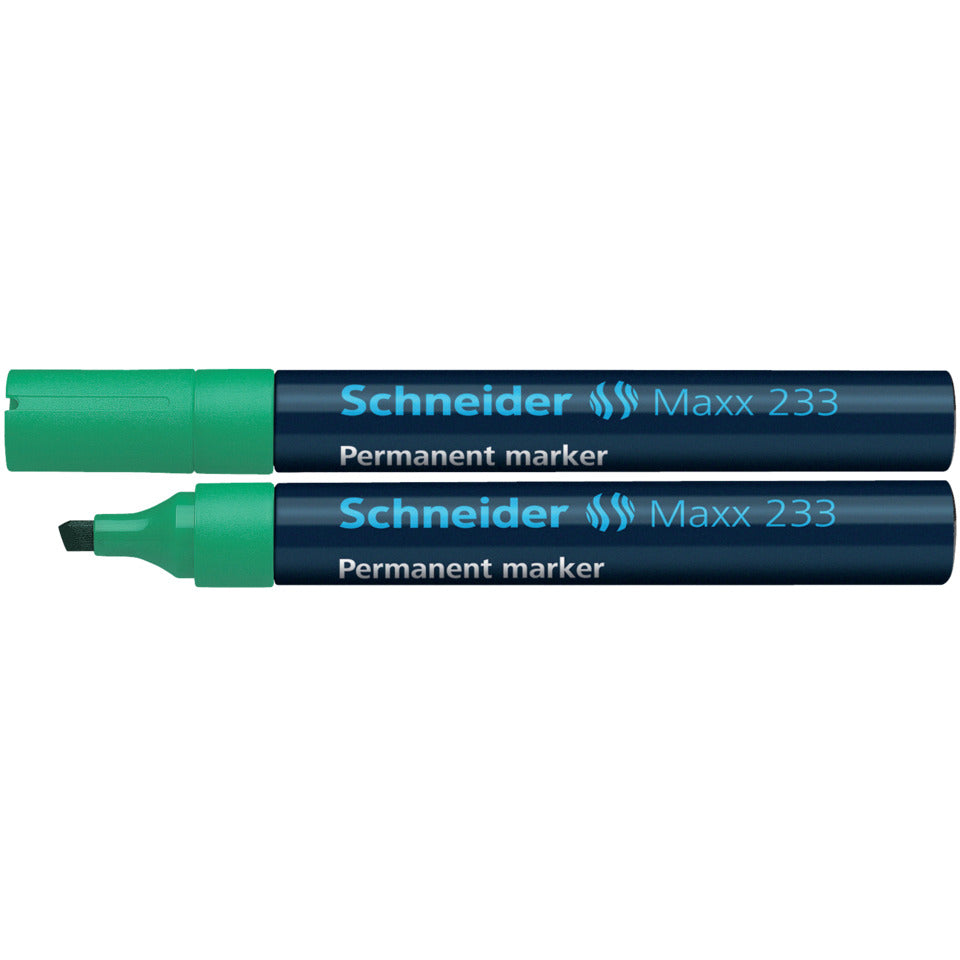 Permanentmarker Maxx 233, nachfüllbar, 1+5 mm, grün SCHNEIDER SN123304 SCHNEIDER 50-123304