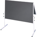 Moderationstafel X-tra!Line, klappbar, Filz/Filz, Aluminiumrahmen, 1200x1500mm, grau FRANKEN CC-UMTF-G12 FRANKEN CC-UMTF-G 12