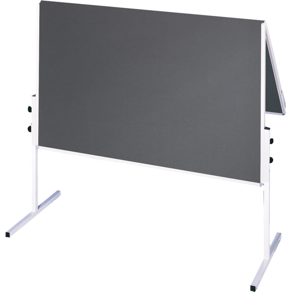 Moderationstafel X-tra!Line, klappbar, Filz/Filz, Aluminiumrahmen, 1200x1500mm, grau FRANKEN CC-UMTF-G12 FRANKEN CC-UMTF-G 12