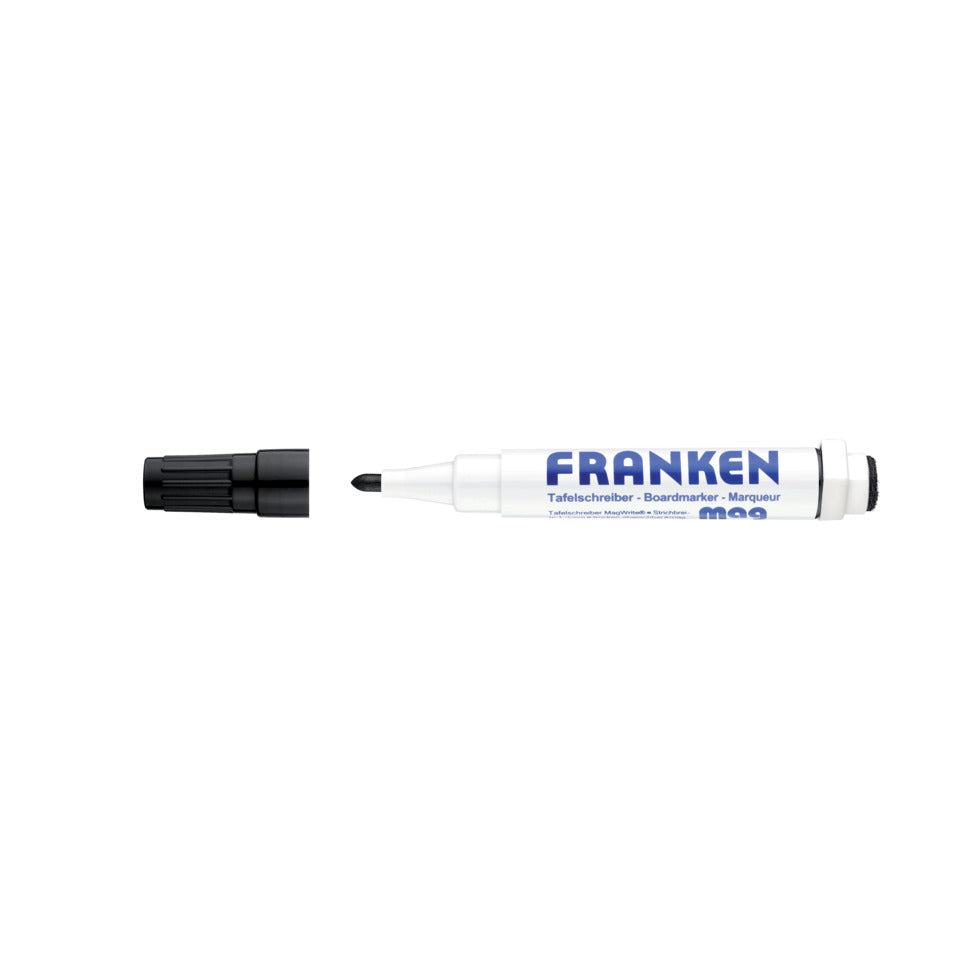 Whiteboardmarker MagWrite, magnetisch, mit Schwamm, Rundspitze, 1-3 mm, schwarz FRANKEN Z170810 FRANKEN Z170810 Kombimarker