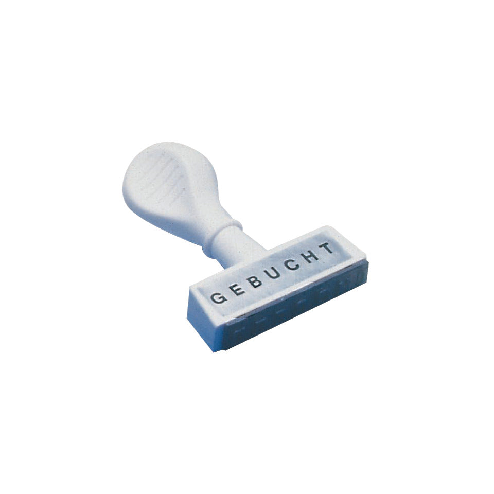 Stempel Text ''Gebucht'', 45x6mm WEDO 193 12 WEDO 193 12 45x6mm