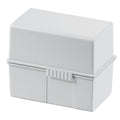 Karteibox DIN A6 quer, max 400 Karten m. Stahlscharnier, lichtgrau HAN 976-11D HAN 976-11 300 16,5x9,5x14,3