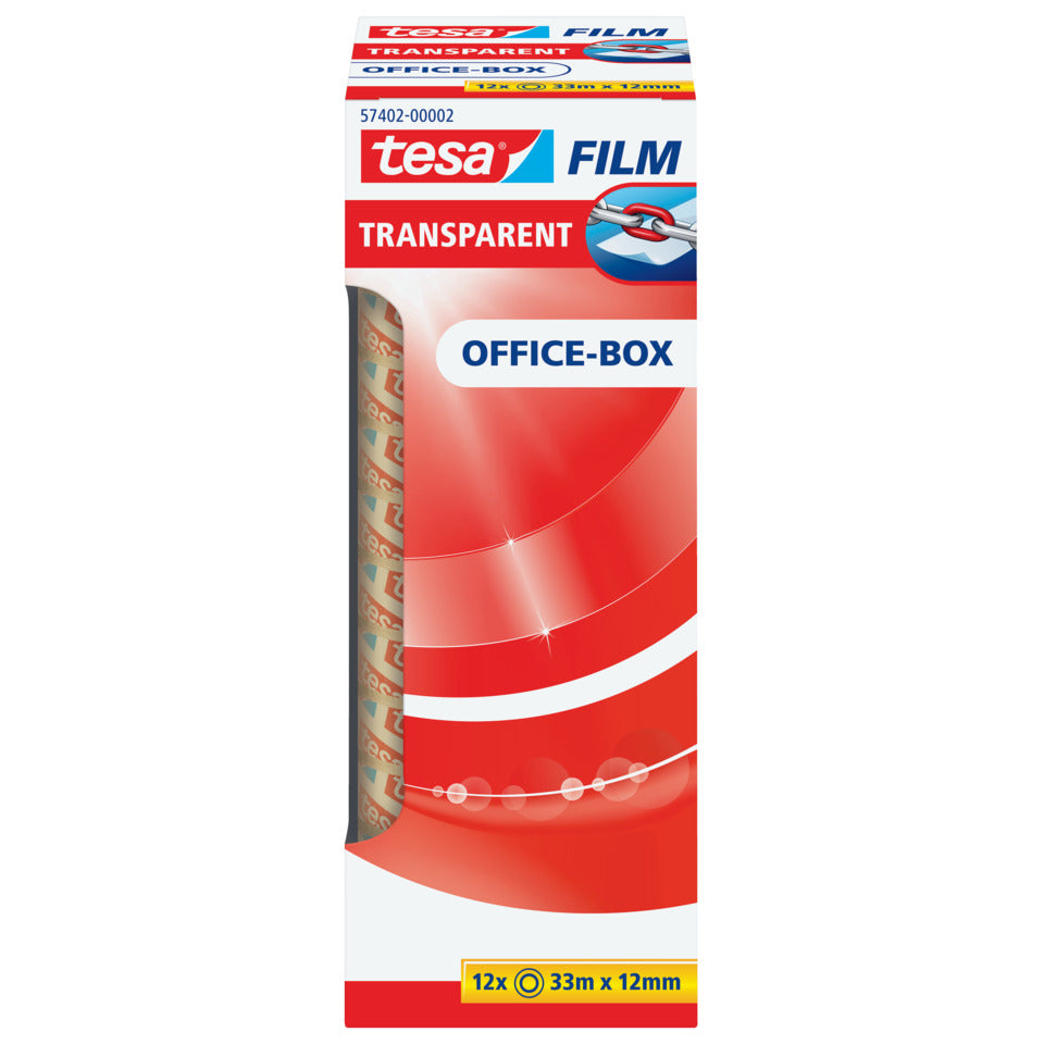 Klebefilm tesafilm® Office-Box, 33mx12mm, 12 Rollen, transparent TESA 57402-00002-01 TESA 57402-00002-01 Office Box
