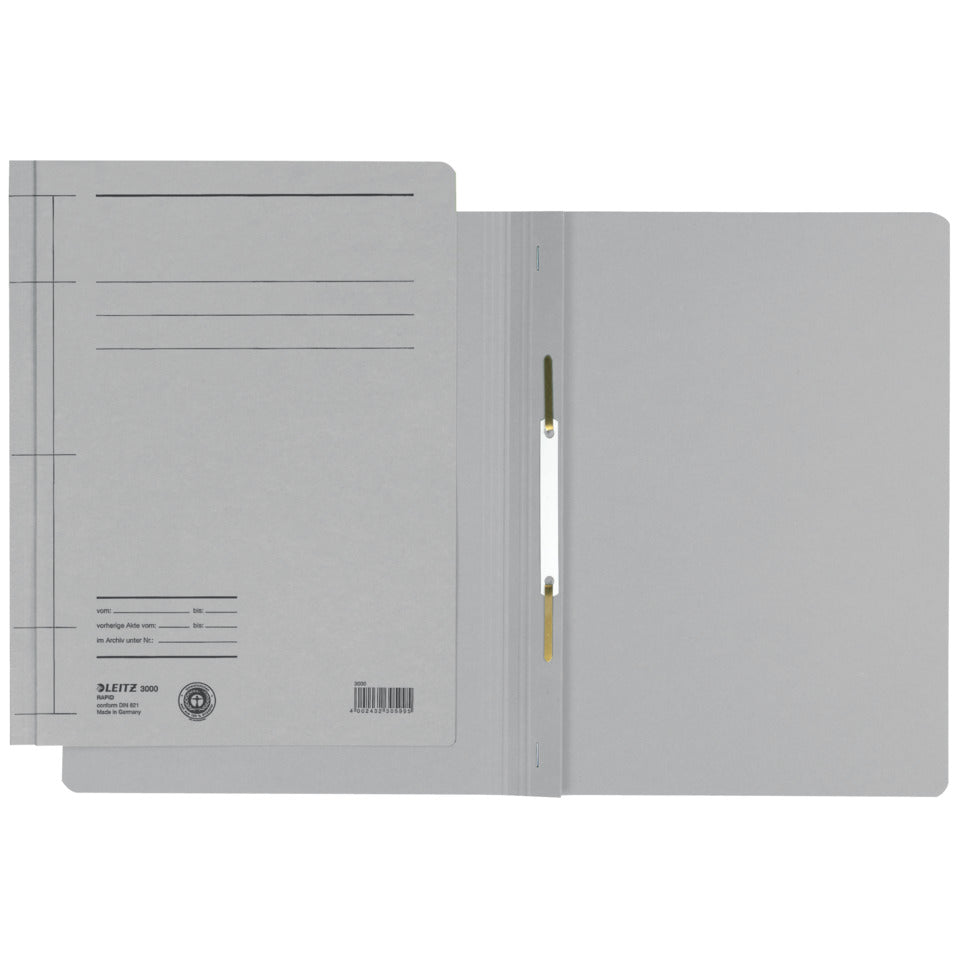 Schnellhefter Rapid, A4, Manilakarton, grau LEITZ 3000-00-85 LEITZ 30000085 Karton 250g